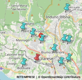 Mappa Viale Giambattista Aguggiari, 21100 Varese VA, Italia (2.21455)