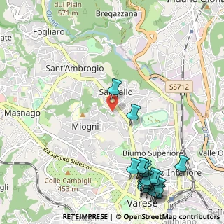 Mappa Viale Giambattista Aguggiari, 21100 Varese VA, Italia (1.5185)