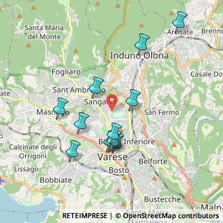 Mappa Via F. Albani, 21100 Varese VA, Italia (1.8025)