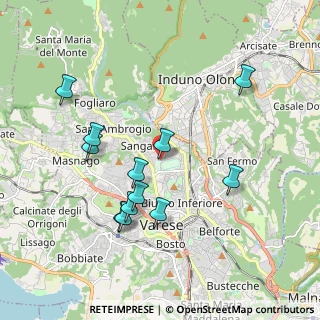Mappa Via F. Albani, 21100 Varese VA, Italia (1.87833)