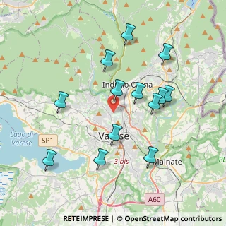 Mappa Via F. Albani, 21100 Varese VA, Italia (3.76846)