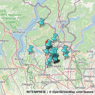 Mappa Via F. Albani, 21100 Varese VA, Italia (9.7575)