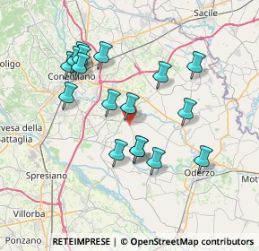 Mappa Via Cal di Prade, 31028 Vazzola TV, Italia (6.83647)