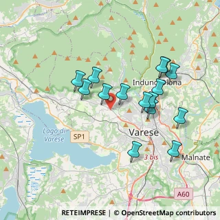 Mappa Via San Maurizio, 21100 Varese VA, Italia (3.41333)