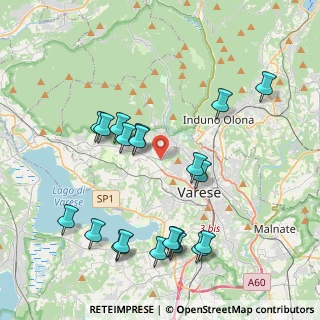 Mappa Piazzale Alcide De Gasperi, 21100 Varese VA, Italia (4.339)