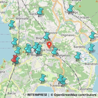 Mappa Via Roncaccio, 21020 Brebbia VA, Italia (2.5855)