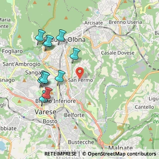 Mappa Via Val Camonica, 21100 Varese VA, Italia (2.09091)