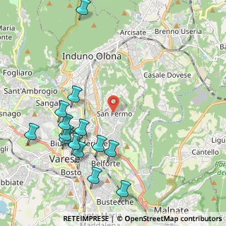 Mappa Via Val Camonica, 21100 Varese VA, Italia (2.43)