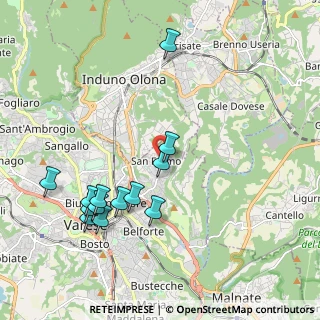 Mappa Via Valsugana, 21100 Varese VA, Italia (2.09769)