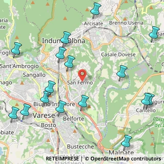 Mappa Via Valsugana, 21100 Varese VA, Italia (2.81313)