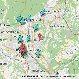 Mappa Via Valsugana, 21100 Varese VA, Italia (2.312)