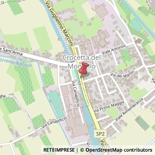 Mappa Via Erizzo, 23, 31035 Crocetta del Montello, Treviso (Veneto)