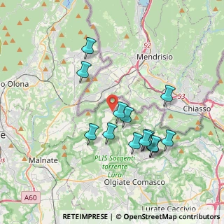 Mappa Via Giacomo Matteotti, 22020 Bizzarone CO, Italia (3.49385)