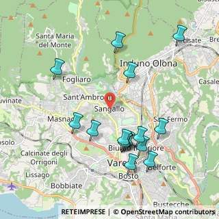 Mappa Via Legnani, 21100 Varese VA, Italia (2.082)