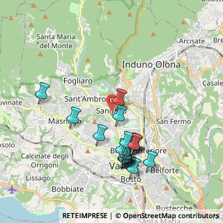 Mappa Via Legnani, 21100 Varese VA, Italia (1.9155)