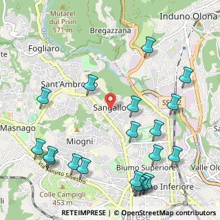 Mappa Via Legnani, 21100 Varese VA, Italia (1.3815)