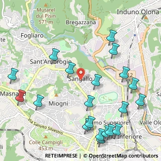 Mappa Via Legnani, 21100 Varese VA, Italia (1.352)
