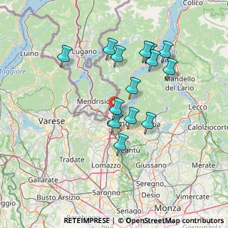 Mappa Via Silvio Pellico, 22100 Como CO, Italia (13.245)