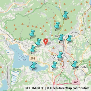 Mappa Via Alesini Luigi, 21100 Varese VA, Italia (4.07455)