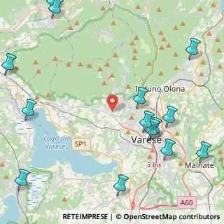 Mappa Via Alesini Luigi, 21100 Varese VA, Italia (6.26467)