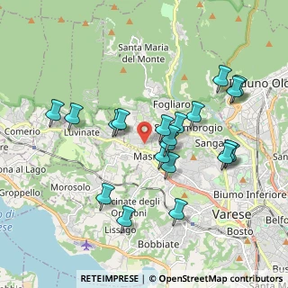 Mappa Via Alesini Luigi, 21100 Varese VA, Italia (1.838)