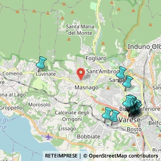 Mappa Via Alesini Luigi, 21100 Varese VA, Italia (2.9955)