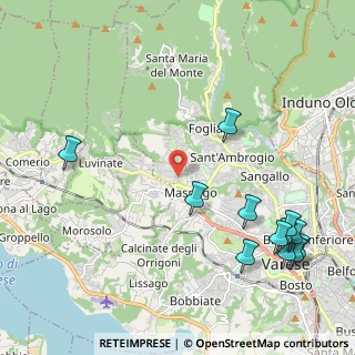 Mappa Via Alesini Luigi, 21100 Varese VA, Italia (2.72167)