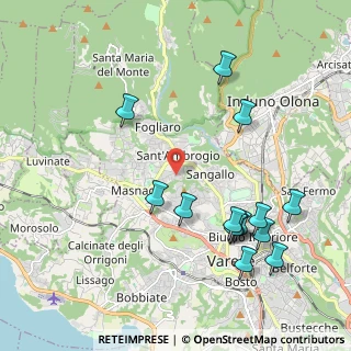 Mappa Via Sorrisole, 21100 Varese VA, Italia (2.24429)