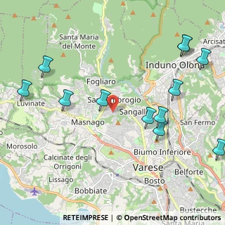 Mappa Via Sorrisole, 21100 Varese VA, Italia (2.58417)