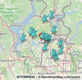 Mappa Via Vellone, 21100 Varese VA, Italia (10.568)