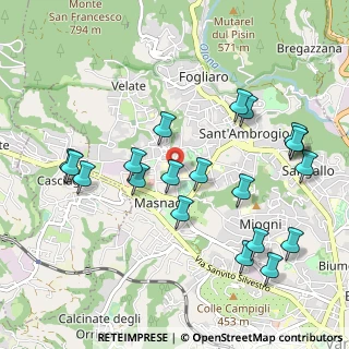 Mappa Via Vellone, 21100 Varese VA, Italia (1.0865)