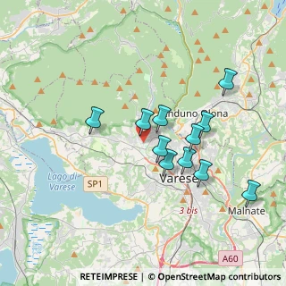 Mappa Via Vellone, 21100 Varese VA, Italia (3.15091)