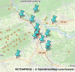 Mappa Via della Pace, 31041 Cornuda TV, Italia (2.98417)