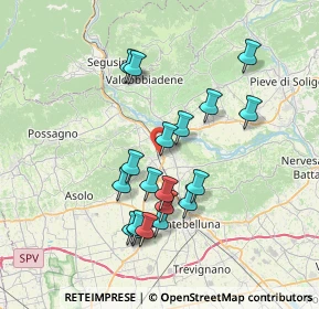Mappa Via della Pace, 31041 Cornuda TV, Italia (6.68263)