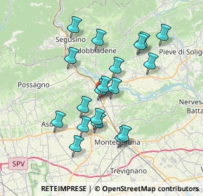 Mappa Via della Pace, 31041 Cornuda TV, Italia (6.48684)