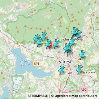 Mappa Via dei Campi Lunghi, 21100 Varese VA, Italia (3.45733)