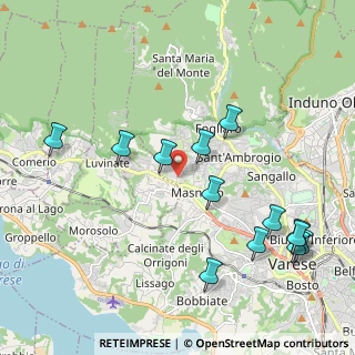 Mappa Via dei Campi Lunghi, 21100 Varese VA, Italia (2.30385)