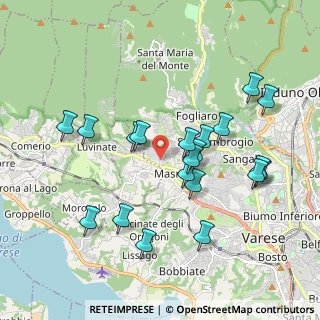 Mappa Via dei Campi Lunghi, 21100 Varese VA, Italia (1.886)