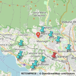 Mappa Via dei Campi Lunghi, 21100 Varese VA, Italia (2.68091)