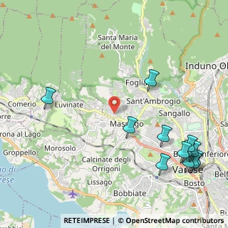 Mappa Via dei Campi Lunghi, 21100 Varese VA, Italia (2.815)