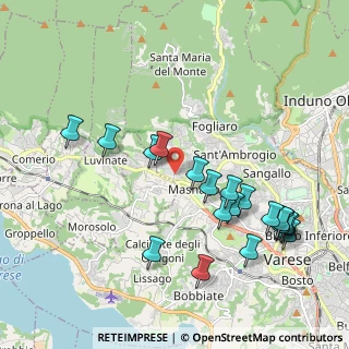 Mappa Via dei Campi Lunghi, 21100 Varese VA, Italia (2.174)