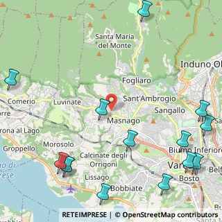 Mappa Via dei Campi Lunghi, 21100 Varese VA, Italia (3.19429)