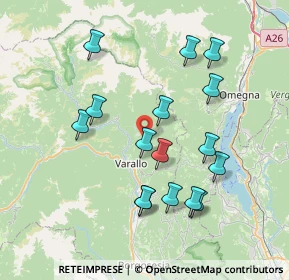 Mappa Localita Pozzallo, 13019 Varallo VC, Italia (7.325)