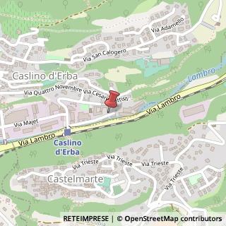 Mappa Via Molino San Marco, 6, 22030 Caslino d'Erba, Como (Lombardia)