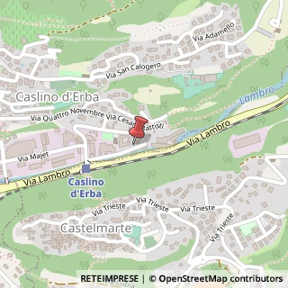 Mappa Via Molino San Marco, 2, 22030 Caslino d'Erba, Como (Lombardia)