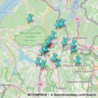 Mappa Via Dobbiaco, 21100 Varese VA, Italia (5.86765)
