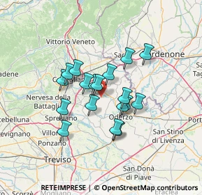 Mappa Piazza Dante, 31028 Vazzola TV, Italia (9.95)