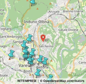 Mappa Via Piave, 21056 Induno Olona VA, Italia (2.48214)