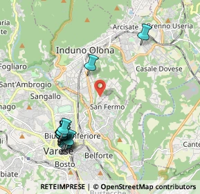 Mappa Via Piave, 21056 Induno Olona VA, Italia (2.35714)