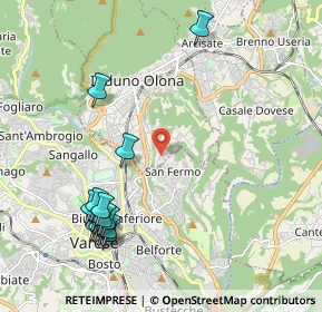 Mappa Via Piave, 21056 Induno Olona VA, Italia (2.38933)